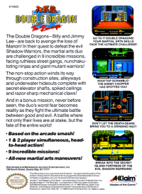 Double Dragon II NES US box art